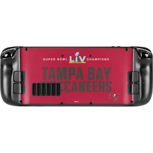 NFL Super Bowl LV Champions Tampa Bay Buccaneers Steam Deck Handheld Gaming Computer Skin